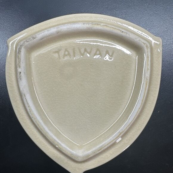 Vintage Drip Glazed  Taiwan Deep Dish Heavy Fine Ceramic Tobacco Ashtray - Picture 3 of 5